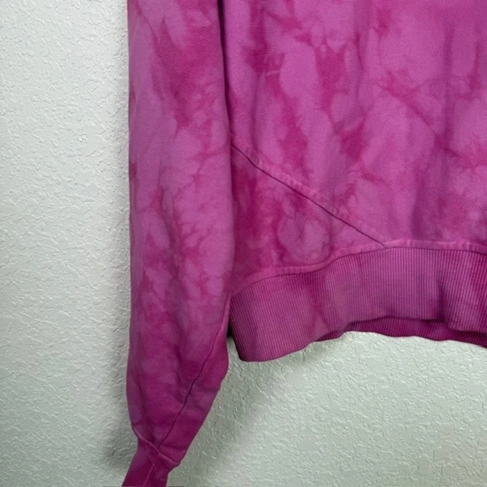 rag & bone City Tie Dye Sweatshirt (Cropped Pullover) Revolve Fua Pink XS